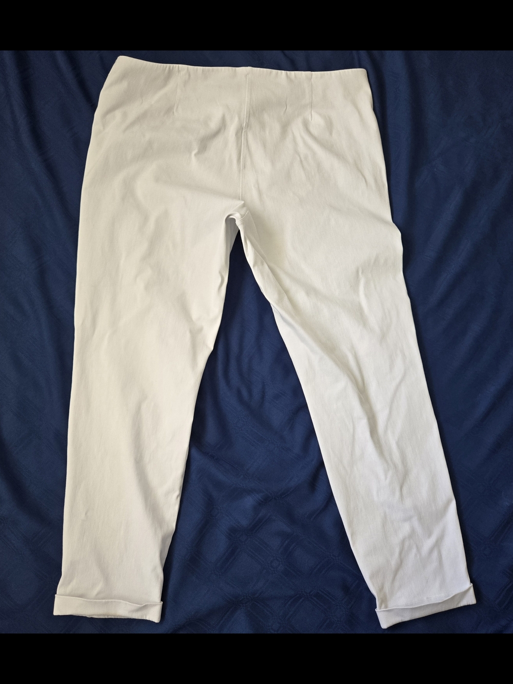 Tribal White Cuffed Leggings
